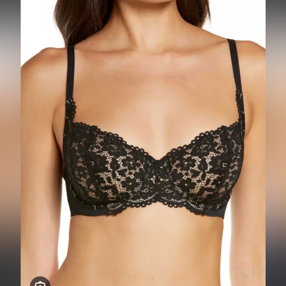 NWT Scarlett Blue 34C Lace Demi Black
Bra Bras